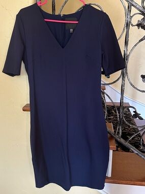 WHBM Aura Blue Sculpting Sheath Dress